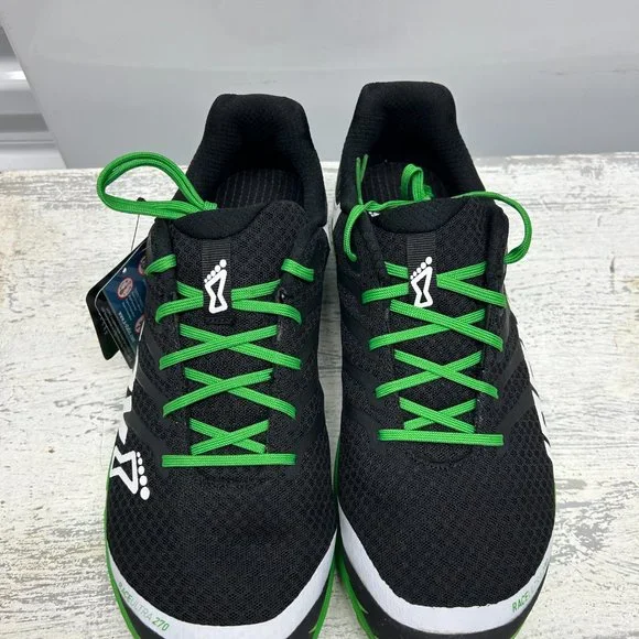 Inov-8 RACE ULTRA 270 (Men): Conquer Trails in Black/White/Green Precision - Picture 4 of 9